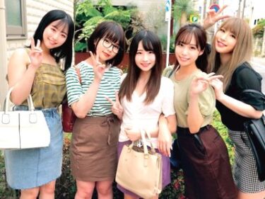 友達五人組美少女JDが早抜き膣内射精対決に挑戦するエロ企画⁉杭打ち騎乗位で中出しさせたら賞金GETできるハーレム乱交！